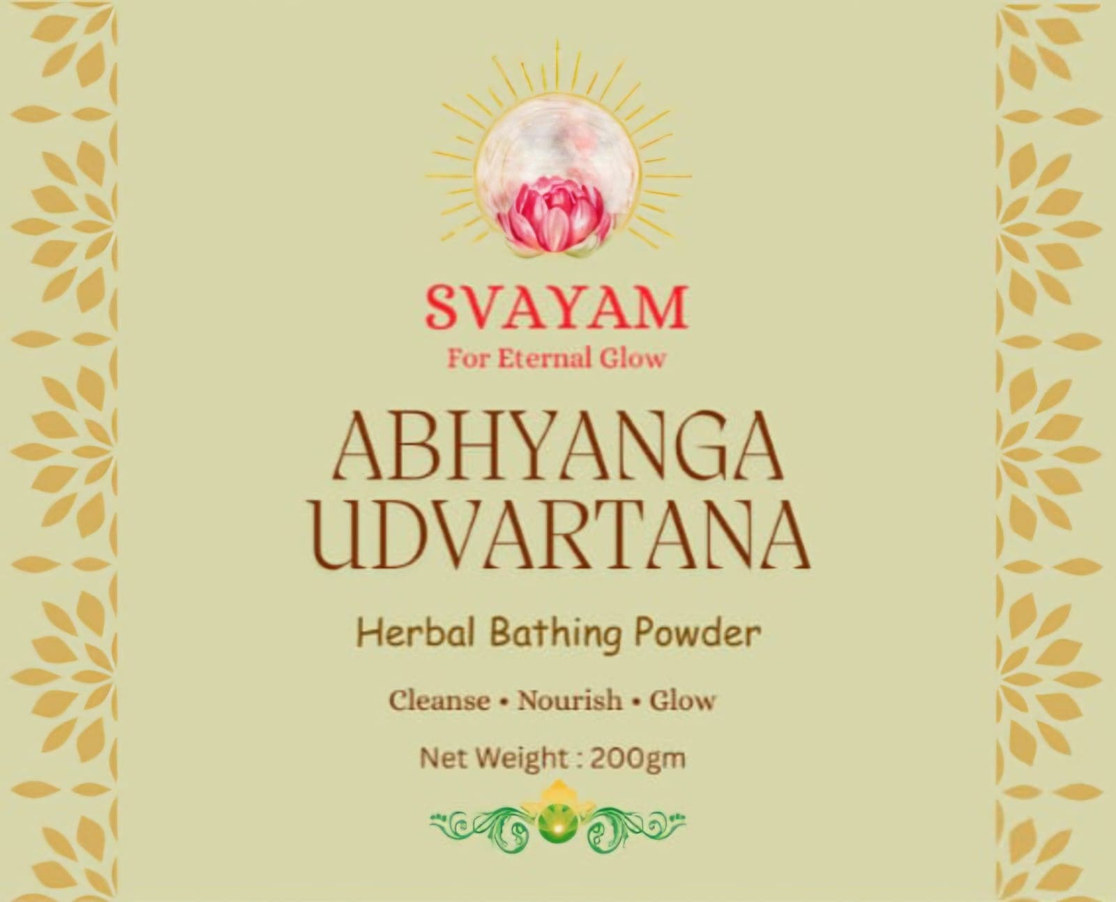 Abhyanga Udvartana Natural body Ubtan